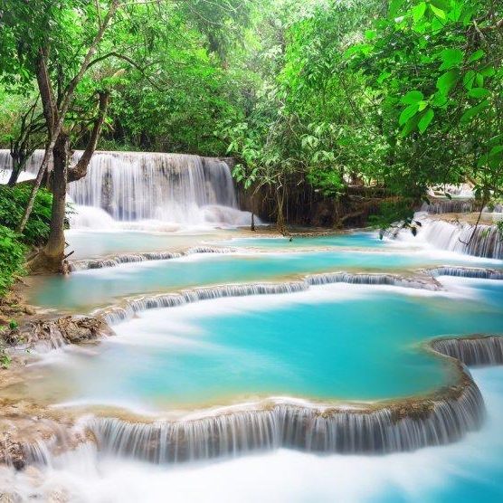 The Kuang Si Falls Laos